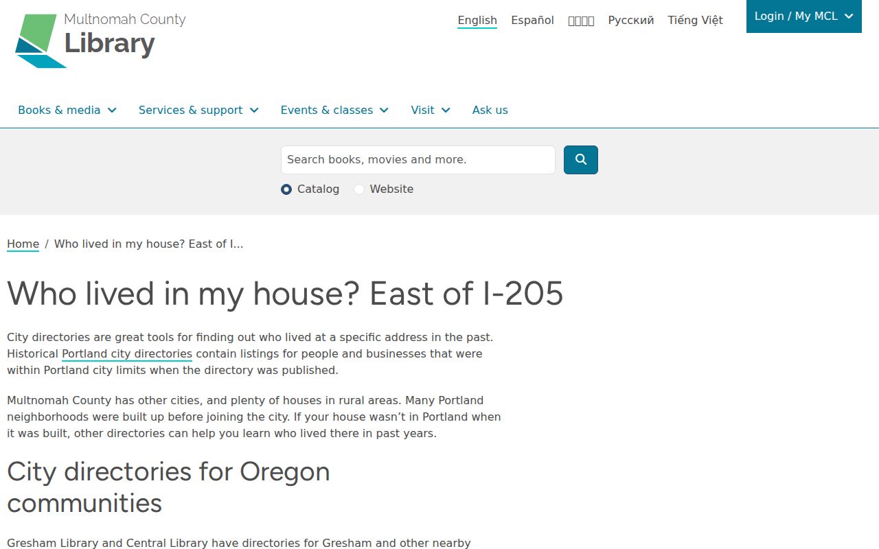 Gresham city directory guide for historical by-address and rural-route research