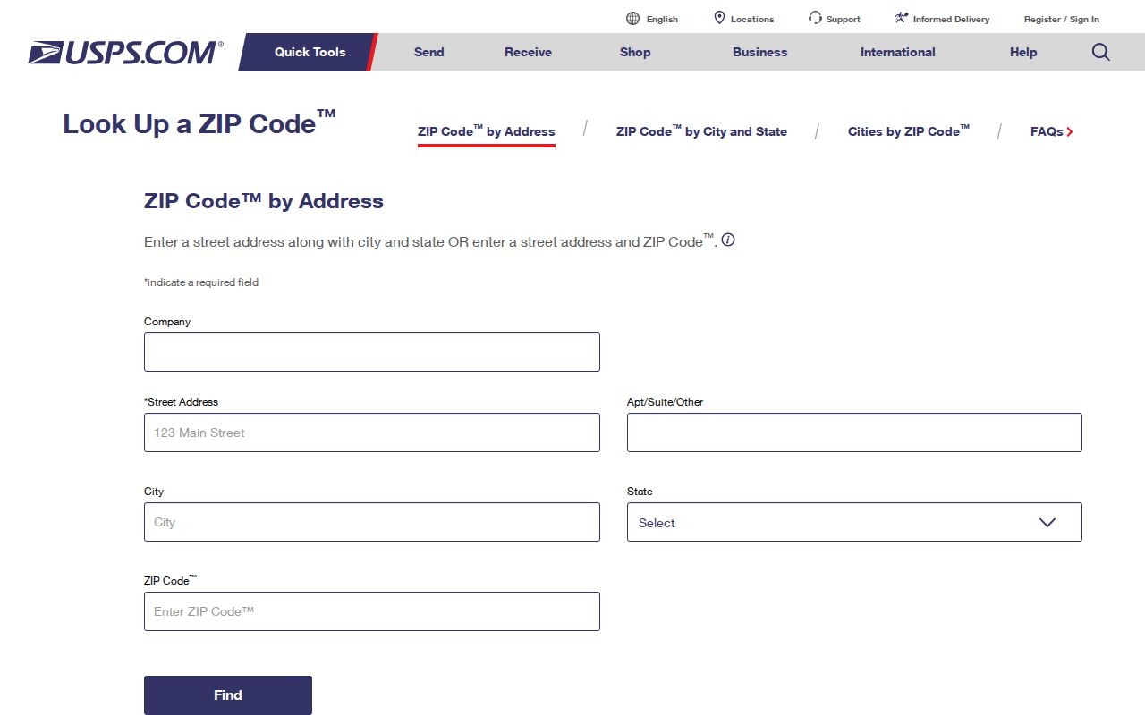Gresham ZIP code directory USPS address-to-ZIP verification interface